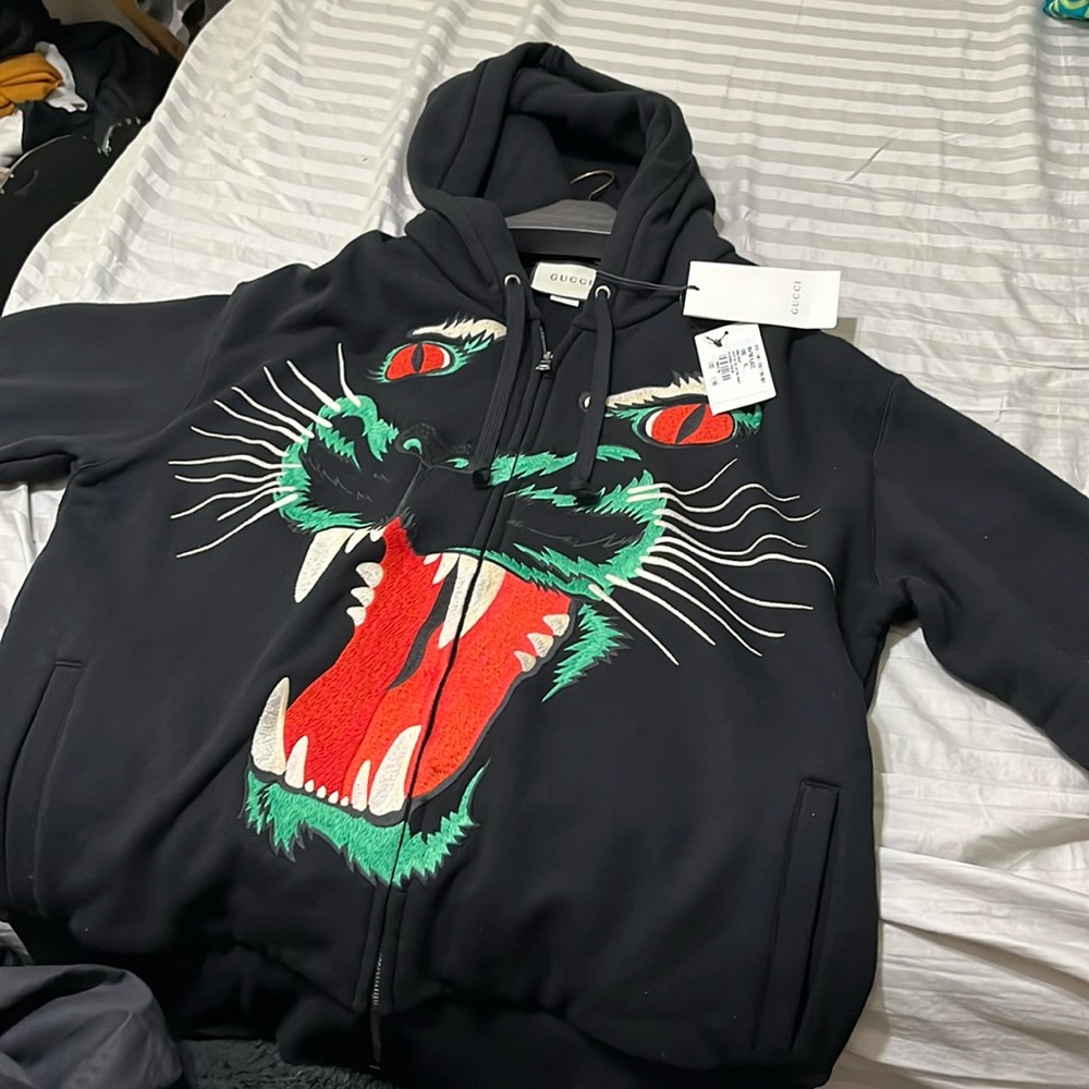 Gucci multicolored black hoodie